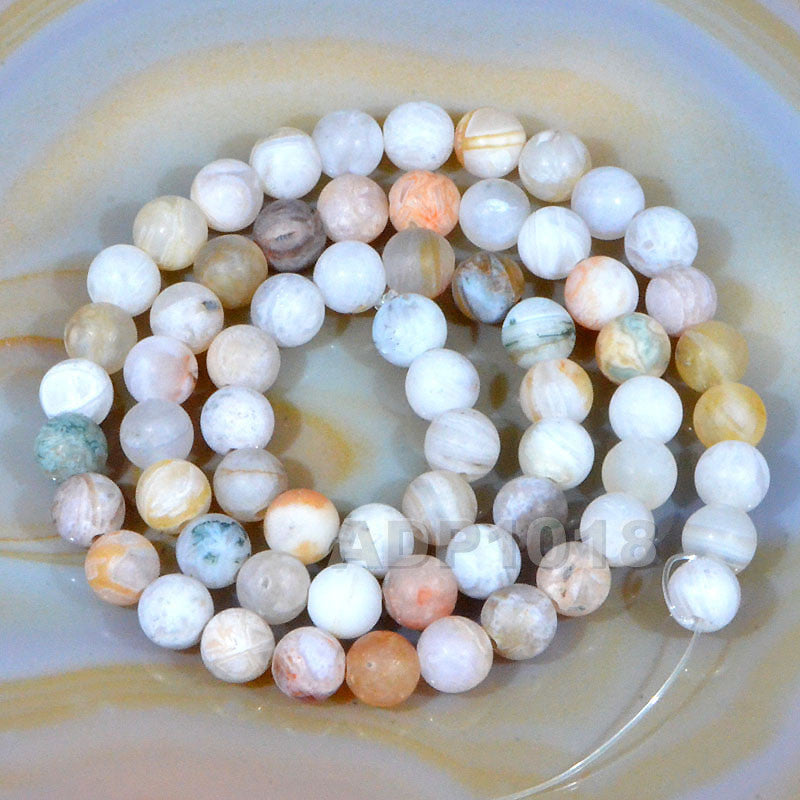 Faceted Natural Olive Fire Agate Gemstone Round Loose Beads on a 15.5 – AD  Beads