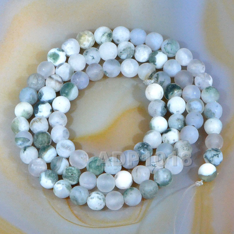 Matte Ocean Blue Turquoise | Gemstone Bead Bracelets | 6mm Stone | Women