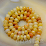 Natural Yellow Aventurine Gemstone Smooth/Matte/Faceted Rondelle Loose Beads on a 15.5" Strand