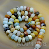 Natural Colorful Amazonite Gemstone Smooth/Matte/Faceted Rondelle Loose Beads on a 15.5" Strand
