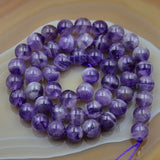 Natural Purple Dream Lace Amethyst Loose Beads Strand 15.5" 4mm 5mm 6mm 8mm 10mm