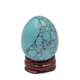 Natural Gemstone Egg Crystal Sphere Reiki Healing Massage Finger Exercise: Caffee Jasper, Llantite, Rhodonite, Blue Turquoise, & Mahogany Obsidian (2)