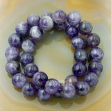 Natural Amethyst Gemstone Beads Stretch Bracelet Healing Reiki