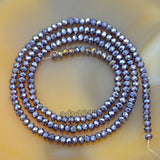 Top Quality Czech Crystal Faceted Rondelle Beads on a 15" Strand 2x3mm
