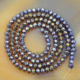 Top Quality Czech Crystal Faceted Rondelle Beads on a 15" Strand 3x4mm