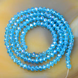 Top Quality Czech Crystal Faceted Rondelle Beads on a 15" Strand 3x4mm