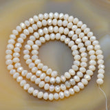 Top Quality Czech Crystal Faceted Rondelle Beads on a 15" Strand 3x4mm