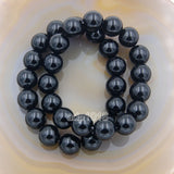Natural Black Onyx Gemstone Beads Stretch Bracelet Healing Reiki