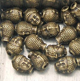 Buddha Head Solid Metal Finding Connector Spacer Charm Beads 20 Pcs
