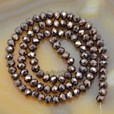 Top Quality Czech Crystal Faceted Rondelle Beads on a 15" Strand 2x3mm