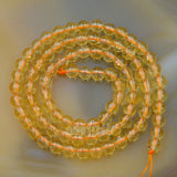 Natural Citrine Quartz Gemstone Round Loose Beads on a 15.5" Strand