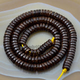 Natural Coffee Coconut Wood Heishi Loose Beads on a 15.5" Strand