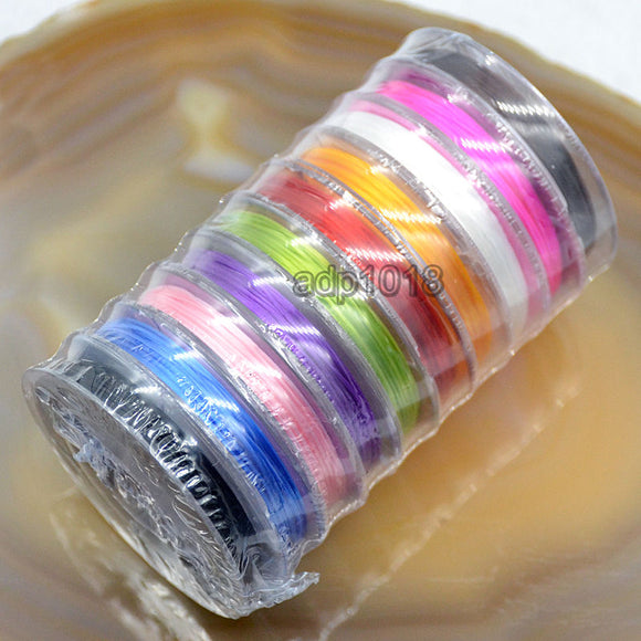 10 Rolls Elastic Stretchy Crystal Cord Beading Thread Stringing Material