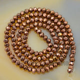 Top Quality Czech Crystal Faceted Rondelle Beads on a 15" Strand 3x4mm