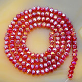 Top Quality Czech Crystal Faceted Rondelle Beads on a 15" Strand 3x4mm