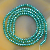 Top Quality Czech Crystal Faceted Rondelle Beads on a 15" Strand 2x3mm