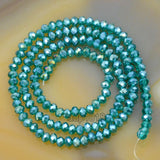 Top Quality Czech Crystal Faceted Rondelle Beads on a 15" Strand 3x4mm