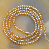 Top Quality Czech Crystal Faceted Rondelle Beads on a 15" Strand 2x3mm