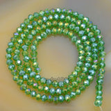 Top Quality Czech Crystal Faceted Rondelle Beads on a 15" Strand 3x4mm