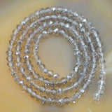 Top Quality Czech Crystal Faceted Rondelle Beads on a 15" Strand 3x4mm