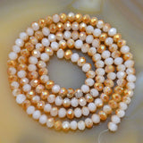 Top Quality Czech Crystal Faceted Rondelle Beads on a 15" Strand 3x4mm