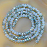 Top Quality Czech Crystal Faceted Rondelle Beads on a 15" Strand 3x4mm