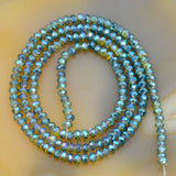 Top Quality Czech Crystal Faceted Rondelle Beads on a 15" Strand 2x3mm