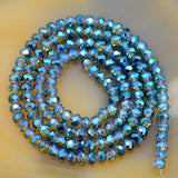 Top Quality Czech Crystal Faceted Rondelle Beads on a 15" Strand 3x4mm