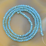 Top Quality Czech Crystal Faceted Rondelle Beads on a 15" Strand 2x3mm