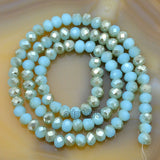 Top Quality Czech Crystal Faceted Rondelle Beads on a 15" Strand 2x3mm