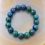 Natural Lapis Chrysocolla Gemstone Beads Stretch Bracelet Healing Reiki