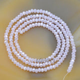 Top Quality Czech Crystal Faceted Rondelle Beads on a 15" Strand 2x3mm