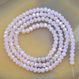 Top Quality Czech Crystal Faceted Rondelle Beads on a 15" Strand 3x4mm