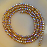Top Quality Czech Crystal Faceted Rondelle Beads on a 15" Strand 2x3mm
