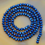 Top Quality Czech Crystal Faceted Rondelle Beads on a 15" Strand 3x4mm