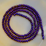 Top Quality Czech Crystal Faceted Rondelle Beads on a 15" Strand 2x3mm