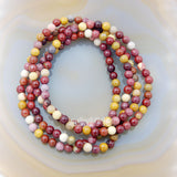 Natural Moukaite Gemstone Beads Stretch Bracelet Healing Reiki