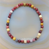 Natural Moukaite Gemstone Beads Stretch Bracelet Healing Reiki