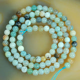 Natural Colorful Amazonite Round Loose Beads on a 15.5" Strand