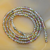 Top Quality Czech Crystal Faceted Rondelle Beads on a 15" Strand 2x3mm