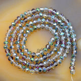 Top Quality Czech Crystal Faceted Rondelle Beads on a 15" Strand 3x4mm