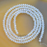 Top Quality Czech Crystal Faceted Rondelle Beads on a 15" Strand 2x3mm