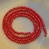 Top Quality Czech Crystal Faceted Rondelle Beads on a 15" Strand 2x3mm