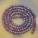 Top Quality Czech Crystal Faceted Rondelle Beads on a 15" Strand 3x4mm