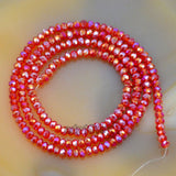 Top Quality Czech Crystal Faceted Rondelle Beads on a 15" Strand 2x3mm