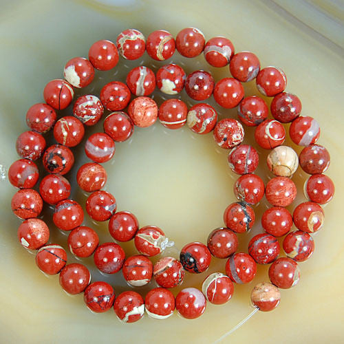 Natural Purple Jasper Gemstone Round Loose Beads on a 15.5 Strand – AD  Beads