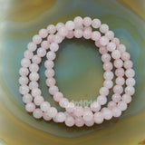 Natural Rose Quartz Gemstone Beads Stretch Bracelet Healing Reiki