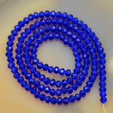 Top Quality Czech Crystal Faceted Rondelle Beads on a 15" Strand 3x4mm