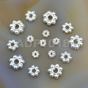 Daisy Flower Snowflake Shaped Solid Metal Copper Connector Spacer Charm Beads