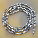 Top Quality Czech Crystal Faceted Rondelle Beads on a 15" Strand 2x3mm